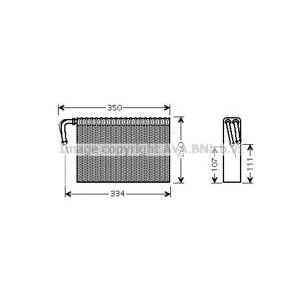 изпарител за климатик AVA QUALITY COOLING BWV305 