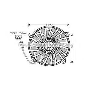 вентилатор, охлаждане на двигателя AVA QUALITY COOLING CN7526