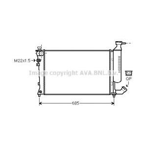 воден радиатор AVA QUALITY COOLING CNA2155 