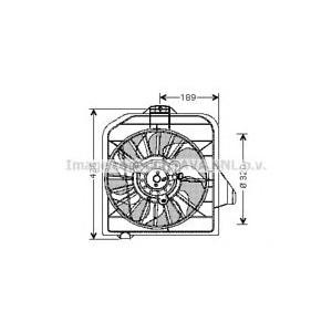 вентилатор, охлаждане на двигателя AVA QUALITY COOLING CR7503 