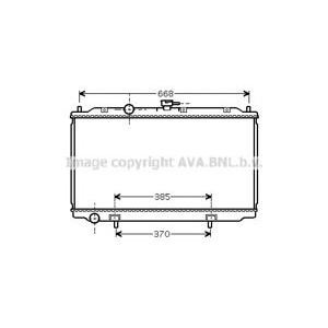 радиатор, охлаждане на двигателя AVA QUALITY COOLING DNA2215 