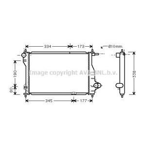 воден радиатор AVA QUALITY COOLING DW2075 