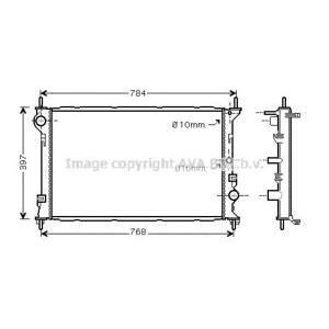 радиатор, охлаждане на двигателя AVA QUALITY COOLING FDA2382 