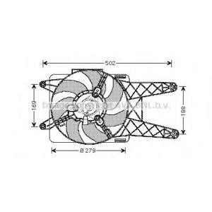 вентилатор, охлаждане на двигателя AVA QUALITY COOLING FT7512