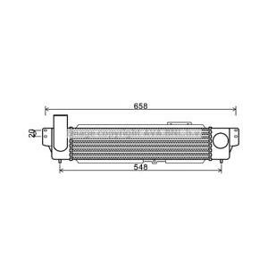 интеркулер (охладител за въздуха на турбината) AVA QUALITY COOLING KA4140 