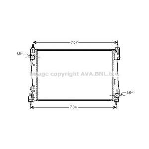 радиатор, охлаждане на двигателя AVA QUALITY COOLING LCA2096 