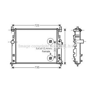 воден радиатор AVA QUALITY COOLING MS2458 
