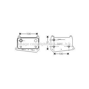 маслен радиатор, двигателно масло AVA QUALITY COOLING MS3376 