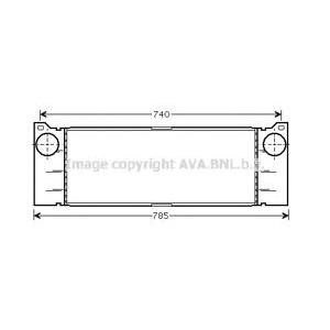 интеркулер (охладител за въздуха на турбината) AVA QUALITY COOLING MS4473 