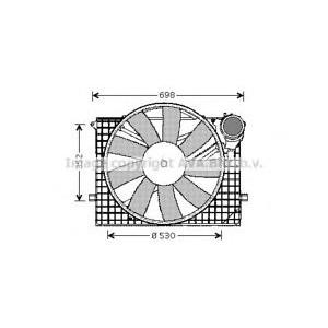 вентилатор, охлаждане на двигателя AVA QUALITY COOLING MS7505