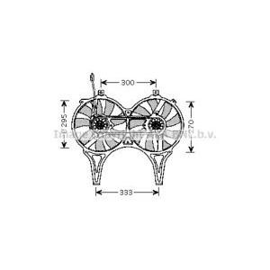 вентилатор, охлаждане на двигателя AVA QUALITY COOLING MS7514