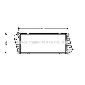 интеркулер (охладител за въздуха на турбината) AVA QUALITY COOLING MSA4217 