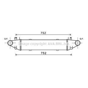 интеркулер (охладител за въздуха на турбината) AVA QUALITY COOLING MSA4596
