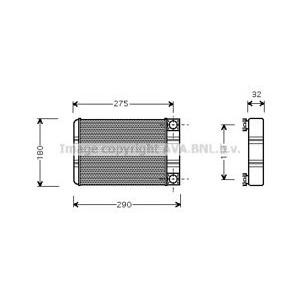 топлообменник, отопление на вътрешното пространство AVA QUALITY COOLING MSA6312 