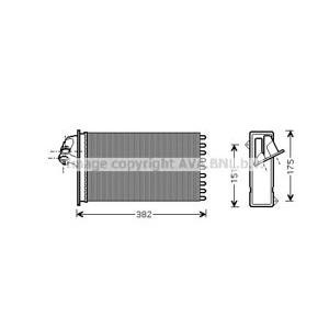 топлообменник, отопление на вътрешното пространство AVA QUALITY COOLING MSA6355 