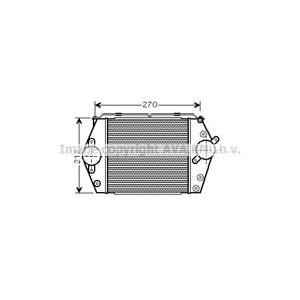 интеркулер (охладител за въздуха на турбината) AVA QUALITY COOLING MZ4188