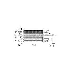 интеркулер (охладител за въздуха на турбината) AVA QUALITY COOLING OL4417