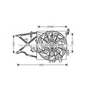 вентилатор, охлаждане на двигателя AVA QUALITY COOLING OL7505 