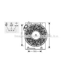 вентилатор, конденсатор на климатизатора AVA QUALITY COOLING OL7508 