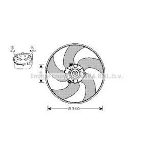 вентилатор, охлаждане на двигателя AVA QUALITY COOLING PE7522 