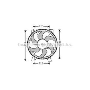 вентилатор, охлаждане на двигателя AVA QUALITY COOLING RT7523