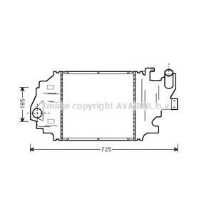 интеркулер (охладител за въздуха на турбината) AVA QUALITY COOLING RTA4320 