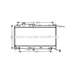 радиатор, охлаждане на двигателя AVA QUALITY COOLING SUA2072 