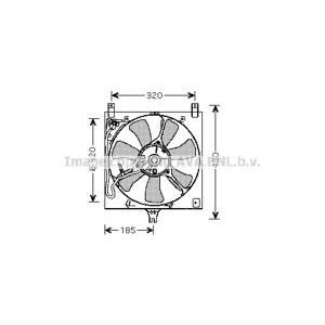 вентилатор, охлаждане на двигателя AVA QUALITY COOLING SZ7504 