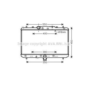 радиатор, охлаждане на двигателя AVA QUALITY COOLING SZA2086 