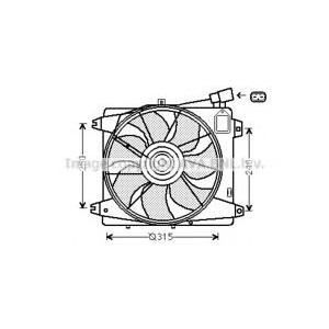 вентилатор, охлаждане на двигателя AVA QUALITY COOLING TO7555 