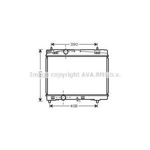 радиатор, охлаждане на двигателя AVA QUALITY COOLING TOA2357 