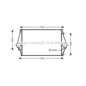 интеркулер (охладител за въздуха на турбината) AVA QUALITY COOLING VOA4137 