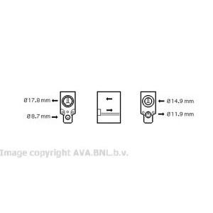 възвратен клапан за климатик AVA QUALITY COOLING VW1076 