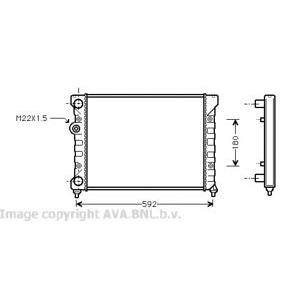 воден радиатор AVA QUALITY COOLING VW2029 