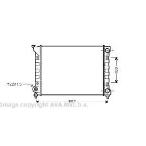 воден радиатор AVA QUALITY COOLING VW2071 