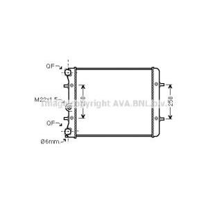 воден радиатор AVA QUALITY COOLING VW2152 