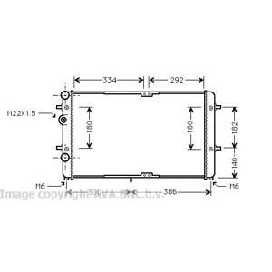 воден радиатор AVA QUALITY COOLING VW2180 