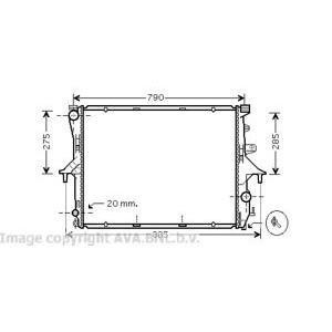 воден радиатор AVA QUALITY COOLING VW2199 