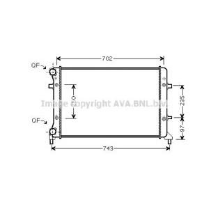 воден радиатор AVA QUALITY COOLING VW2204 