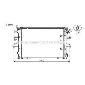воден радиатор AVA QUALITY COOLING VW2232 
