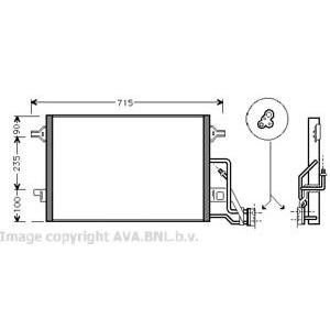 радиатор за климатик AVA QUALITY COOLING VW5189 