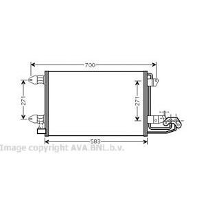 радиатор за климатик AVA QUALITY COOLING VW5209