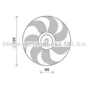 вентилатор, охлаждане на двигателя AVA QUALITY COOLING VW7511