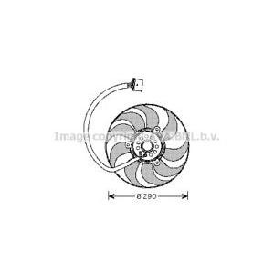 вентилатор, охлаждане на двигателя AVA QUALITY COOLING VW7522 