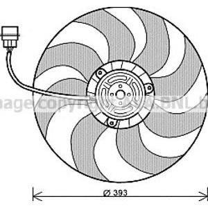 вентилатор, охлаждане на двигателя AVA QUALITY COOLING VW7526