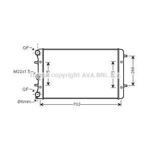 воден радиатор AVA QUALITY COOLING VWA2174 