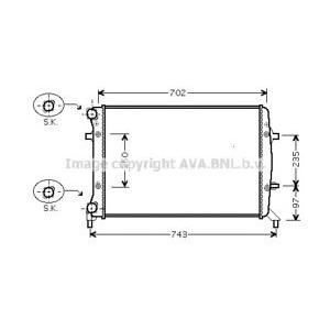 воден радиатор AVA QUALITY COOLING VWA2272