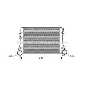 интеркулер (охладител за въздуха на турбината) AVA QUALITY COOLING VWA4227