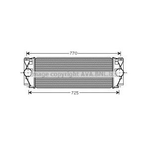 интеркулер (охладител за въздуха на турбината) AVA QUALITY COOLING VWA4267 
