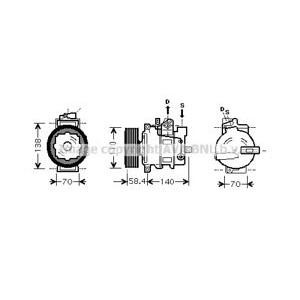 компресор за климатик AVA QUALITY COOLING VWAK265 